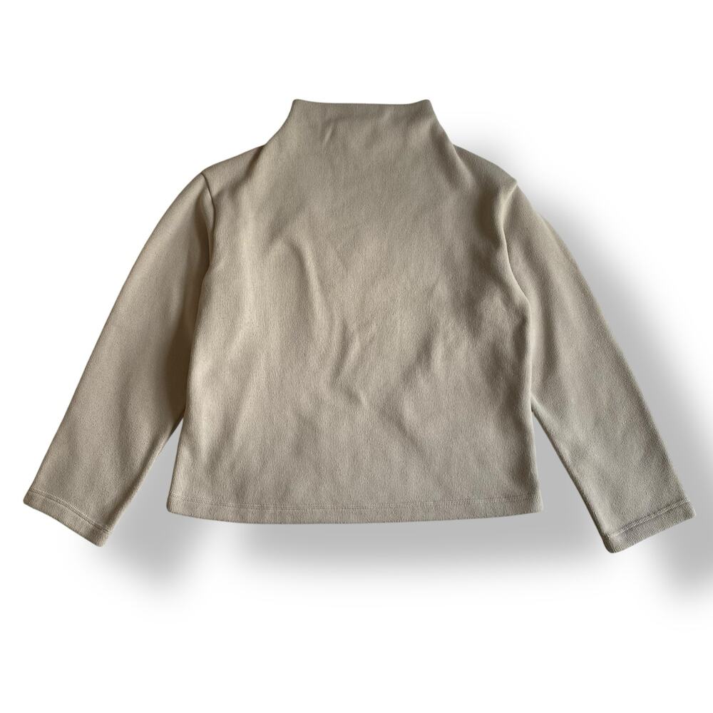 Uniqlo Mock Neck Sweater Womens Size S Beige Winter Streetwear
